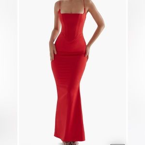 HOUSE OF CB OLIVETTE CORSET MAXI DRESS